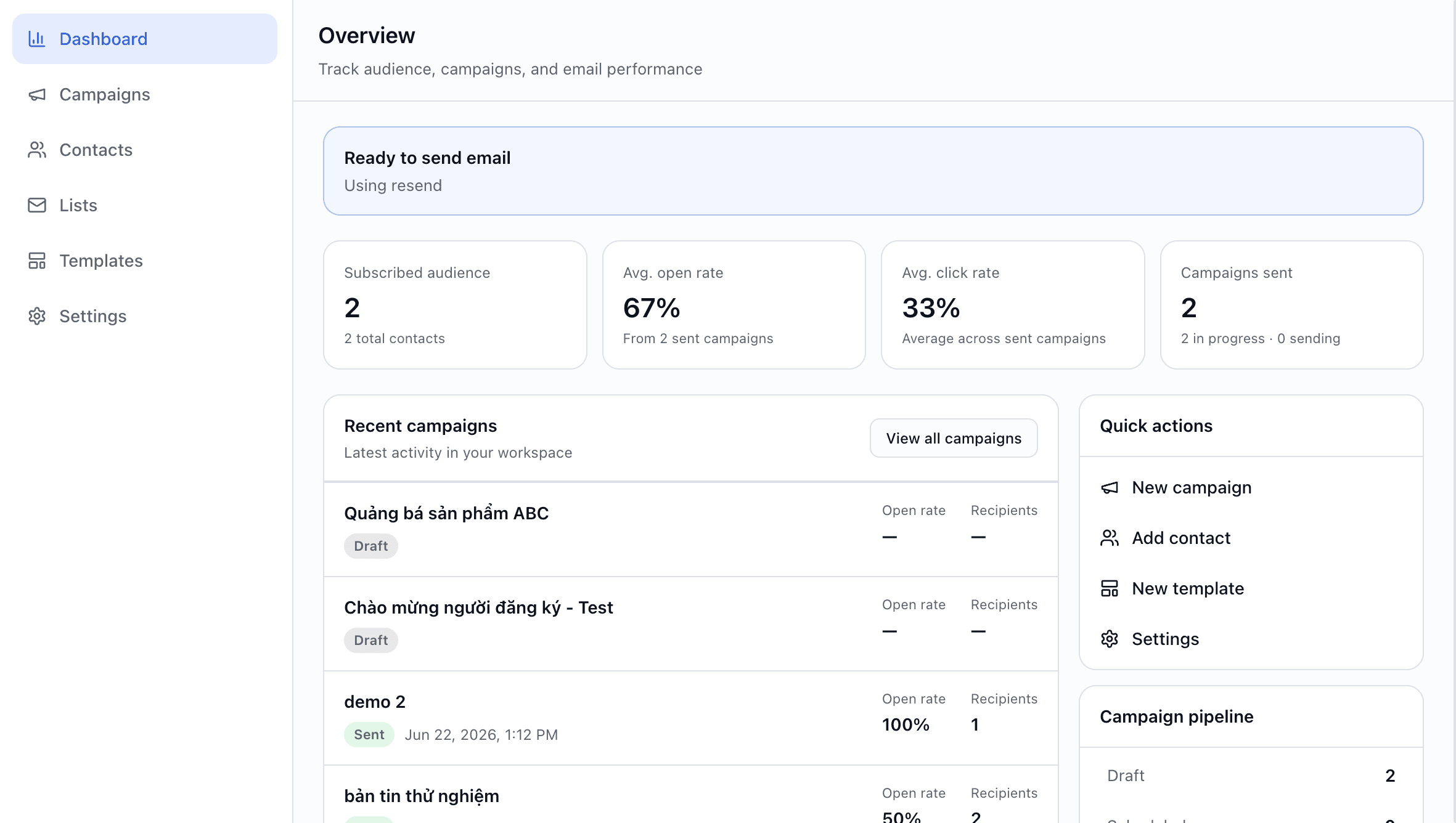 Single tool screenshot — e.g. notes or tasks