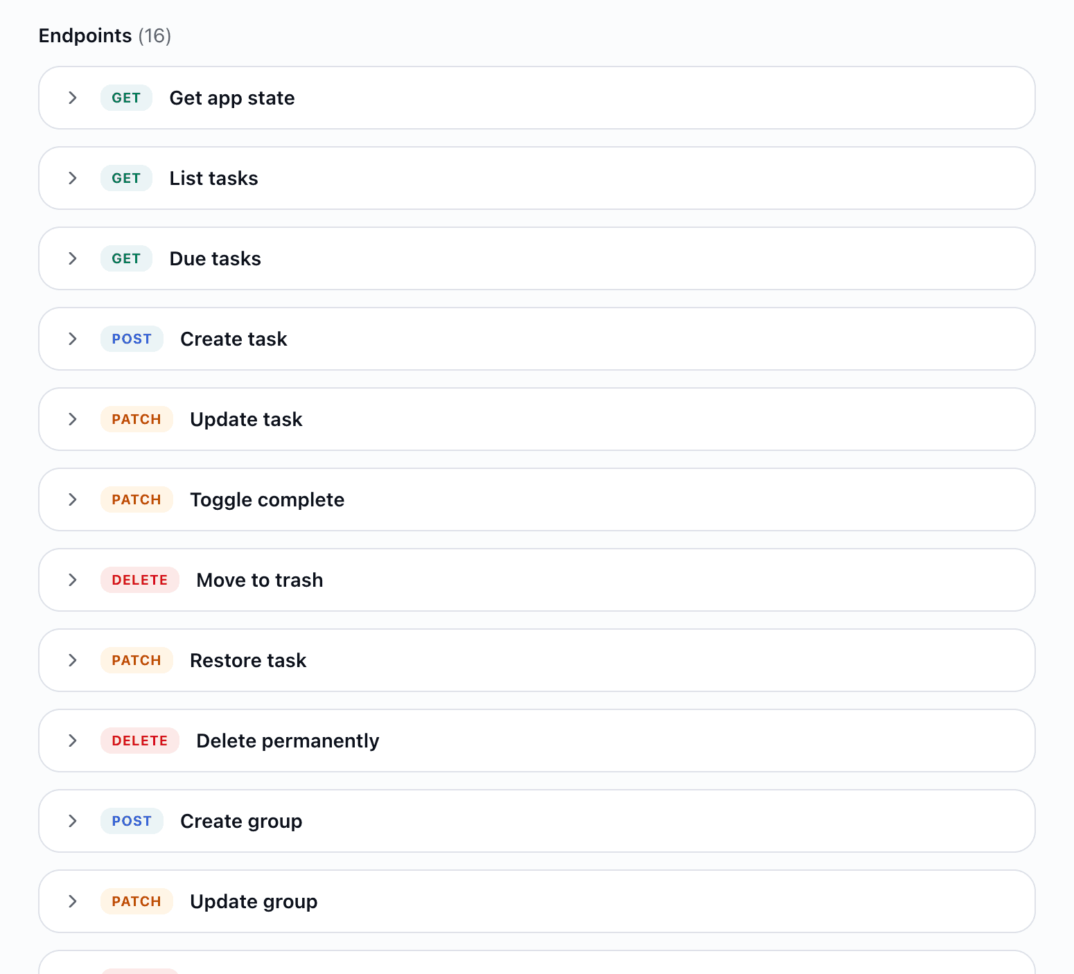 REST API for scripts and integrations